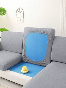 1pc Minimalist Modern Solid Color Milk Silk Elastic Sofa Cushion Cover, Suitable For All Seasons - Multicolor - View 9