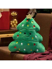 New Christmas Star Christmas Tree Plush Toy Pillow Party Decorations For Children's Christmas Eve Perfect Gift Soft And Interesting Pearl Star Waist New Year Gift