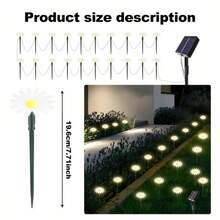 Solar Outdoor Garden Lawn Pilot Leds Light Waterproof Courtyard Flower Path Light String For Camping Wedding Christmas Decor - Moroccan Purple - View 5