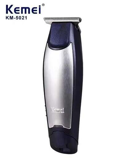Kemei 1 pièce Tondeuse à cheveux électrique KM-5021 pour hommes, tondeuse à barbe/cheveux professionnelle rechargeable, chargement rapide USB, machine à couper les cheveux de haute qualité sans fil pour usage domestique, set de barbier