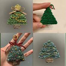 1 rollo de 50 g de madeja de hilo de crochet único, dorado y plateado, con purpurina, tejido a mano para proyectos de tejido y crochet. Perfecto para crear suéteres, gorros, bolsos y muñecas.