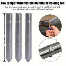 Low Temperature Welding Rods-Fast Melting Powder Core,Suitable For Welding,Electric Soldering Iron,Copper,Iron,Aluminum- Suitable For Pipes, Metal Repair,DIY Welding Projects,Easytouse,Highperformance Electrodes,Welding Electrodes,Metal Repair Kits - 18PCs - View 4