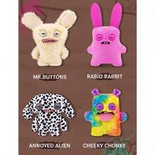 Spin Master 官方正品 - 可爱有趣的怪兽宠物系列毛绒玩具，奇特可爱的收藏玩偶 - Fuggler寵物怪獸-瘋兔怪#15731H - 查看 6