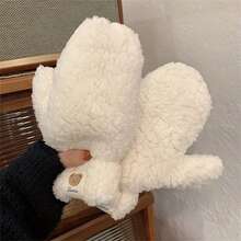 1 par de guantes de invierno para mujer - Guantes térmicos para clima frío con diseño de pata de oso lindo, guantes de felpa suave para ciclismo, esquí, ir al trabajo - Guantes de invierno cálidos para mujer - Regalo ideal para clima frío, accesorios de invierno, equipo para clima frío, diseño juguetón, construcción duradera, entusiastas al aire libre, accesorios de esquí, material acogedor, amantes del aire libre - Multicolor - Ver 12