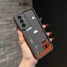 Funda de teléfono para juegos populares de 'S Pixel Castle es compatible con Samsung Galaxy A26 A36 A55 A35 A06 A16 A05 A14 A24 A34 A54 A15 A05S A25 A23 A33 A53 A73 A13 4G 5G, con un respaldo suave de TPU. - Color mezclado 1 - Ver 2