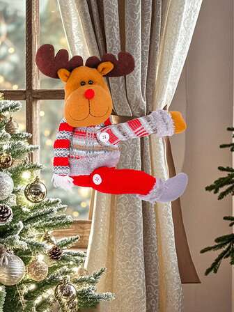 1 Stück Weihnachts-Vorhangschnalle Dekorationen Weihnachtsmann Schneemann Rentier Retro Karomuster Vorhangschnalle Weihnachtsferien Dekorationen Vorhang Ferien Dekorationen Fenster Dekoration für Schlafzimmer Wohnzimmer Heim Dekoration, Szenen Dekoration, Festivals Dekoration, Raum Dekoration, Heim Dekoration, Büro Dekoration, Themen Party Dekoration, Weihnachts Dekoration Weihnachtsdekorationen Weihnachtsdekorationen Heim Weihnachtsgeschenke Weihnachts Dekoration