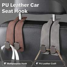 Car Seat Back Storage Hook, 1 Count Car Seat Backrest Phone Holder, Universal Car Interior Accessories For Car Stowing & Tidying - Xám - Xem 4