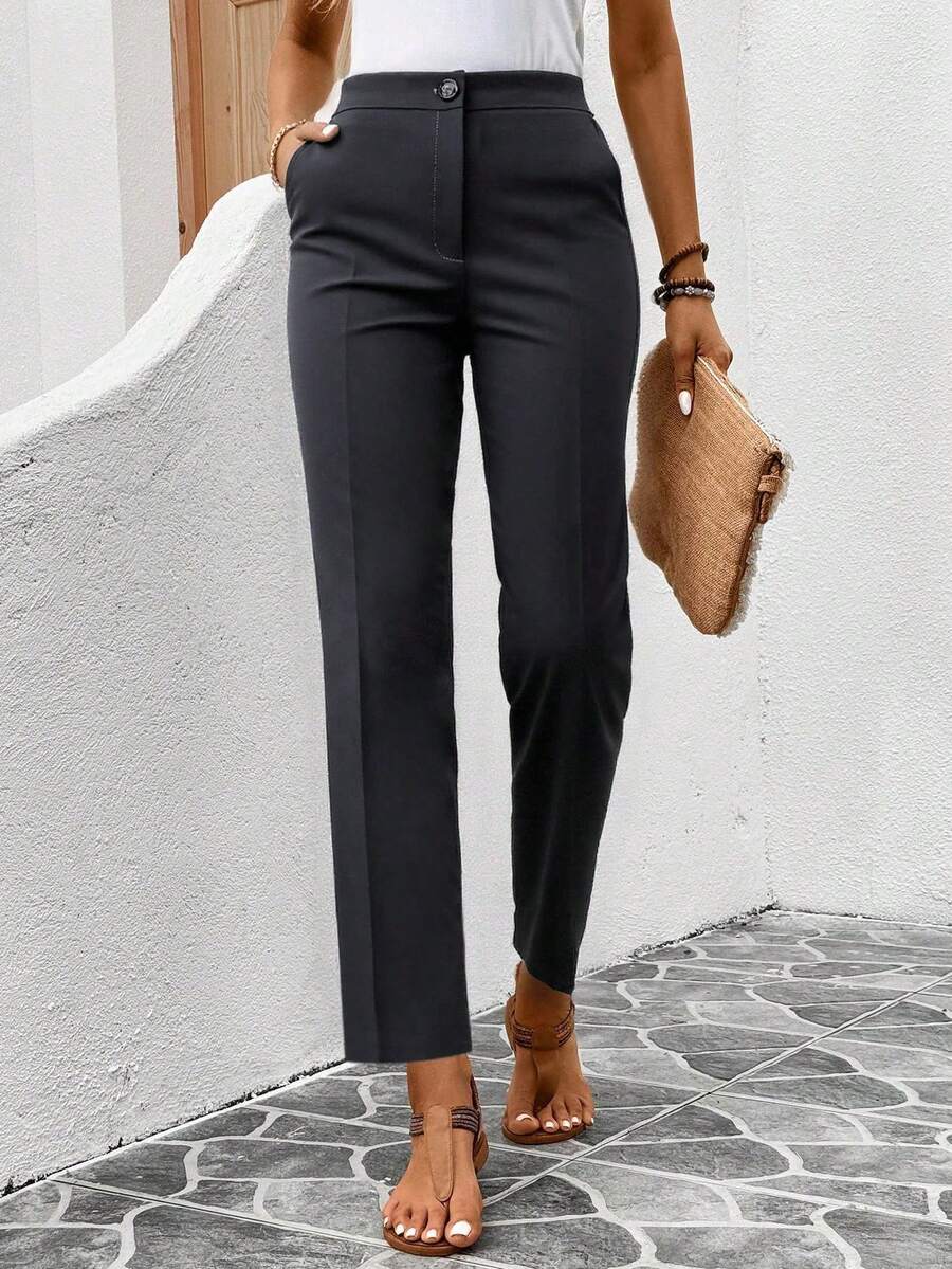 TAD Women Pants - Grey - View 1