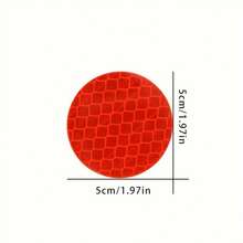 10 piezas de adhesivos reflectantes para parachoques de automóviles, cinta reflectante de alta visibilidad, mejora la  al conducir de noche, apto para automóviles, motocicletas, bicicletas y camiones - Círculo - Ver 9