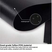 1/2/3/4/5 piezas Esterilla de hornear reutilizable antiadherente, Forro de fibra de vidrio para hornear de 40*33cm, Apto para hornos eléctricos y de gas, Accesorios para barbacoa, Para hornear pan y asar a la parrilla, Utensilios de cocina, Esterilla de hornear apta para contacto con alimentos