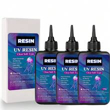 100g/200g/300g/400g UV Resin, Transparent, Low Odor, Self-Leveling, Suitable For DIY Crafts And Jewelry Making