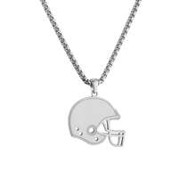 Naszyjnik ze stali nierdzewnej do piłki nożnej, siatkówki, futbolu amerykańskiego, koszykówki z personalizowanym tekstem, prezent dla kolegów z drużyny, zespołu, dziewczyny, przyjaciół, braci, prosty, modny, w stylu hip-hopu ulicznego