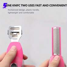 2-In-1 Foot File + Callus Remover + 10 PCS Replacement Blades Foot Care Tools, Foot Scraper, Foot Grinder, Foot Skin Care Tools, Foot Rasp, Foot Care Kit, Personal Care & Beauty Accessories - Pink - View 6