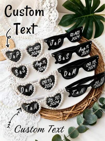 Gafas de moda con decoración de perlas falsas con forma de corazón personalizadas, gafas de decoración para bodas, gafas de moda con forma de corazón para fiestas (mujeres), gafas de moda con forma de corazón retro