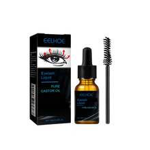 EELHOE Pure Castor Oil Eyelash Serum 0.34oz, Daily Moisturizing & Conditioning Lash Treatment With Easy-Apply Brush, Waterproof Formula In Elegant Black Dropper Bottle, Suitable For Daily Care And As A Thoughtful Gift - 黑色 - 查看 11
