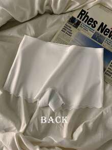 4pcs Women's Mid-Waist Comfortable Seamless Silk Blend Shorts, Anti-Chafing Slip Shorts For Summer - Multicolor - View 9