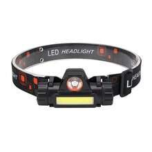 1PC Rechargeable Headlamp, Lightweight Waterproof Wide Headband LED Torch, Front Lamp For Work, Camping, Fishing, Running, Hiking - Multicolor - View 7