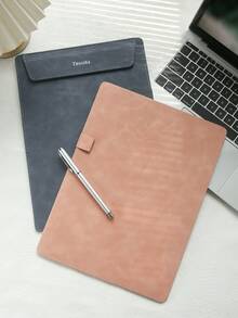 Customized Retro Name Magnetic File Folder, Personalized Engraved Gold Letter Combination A4 File Folder With Pen Holder, Can Be Used As Business Meeting File Folder, File Storage Box, Notebook Organizer, Great Gift For Teachers And Fathers - Section 3 - View 2
