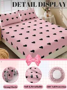 2/3pcs Fitted Sheet Set, Bedding, Mattress Protector, Bed Cover, Bed Sheet, Home Decoration, Cozy Home Textile, Breathable And Anti-Pilling Mattress Protector, Soft And Skin-Friendly, Soft And Comfortable Bedding For Bedroom, Fashional Mattress Cover, Fully Covered Mattress Protector