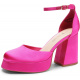 Hot Pink Satin