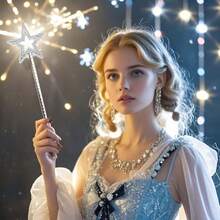 13-calowa różdżka wróżki, różdżka gwiazdy, różdżka księżniczki anioła, różdżka na przyjęcie urodzinowe, wesele, Boże Narodzenie, cosplay