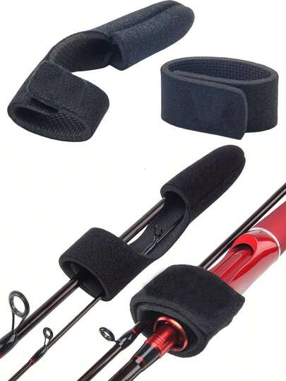 1pc Fishing Rod Wrap Strap, Hook Ring Fishing Rod Tie, Used For Casting Rod, Spinning Rod And Fly Rod