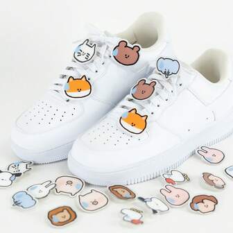 1 pieza Accesorio con gráfico de animal que absorbe el sudor, versátil para ropa, bolsos, zapatos