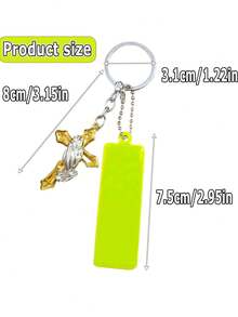 Combo de tira reflectante + llavero de cruz, colgante/dije de mochila de moda, adecuado para deportes al aire libre, accesorio de llavero DIY