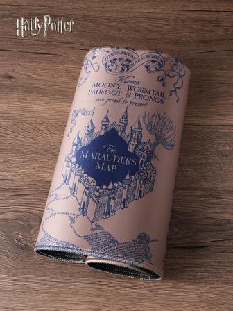 Warner Bros 1个哈利波特官方授权鼠标垫，九又四分之三站台霍格沃茨校徽图案，大号鼠标垫，电脑配件，办公用品，防水防滑，生日、婚礼、情人节、返校季礼物，游戏鼠标垫，桌面配件，办公桌配件，鼠标垫