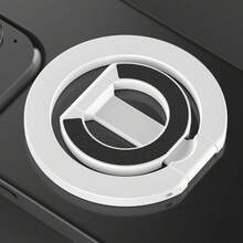 1 pezzo Supporto ad anello per telefono cellulare MagSafe con rotazione a 360° e piegatura a 180°, supporto da tavolo multifunzionale, con un pezzo di attrazione magnetica in omaggio compatibile con iphone, telefoni Android, regalo per compleanni, famiglia, amici. Supporto ad anello per telefono, impugnatura per telefono, accessori per telefono - Porta anelli - Visualizzare 15