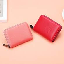 Cartera multifuncional con múltiples ranuras para tarjetas, portador de licencia de conducir para hombres y mujeres con cremallera - Multicolor - Ver 9