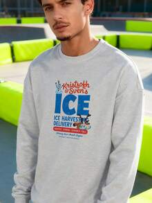 Frozen Kristoff & Sven's Ice Harvesting And Delivery Long-Sleeve Sweatlong-Sleeve Sweatshirt - 灰色 - 查看 3