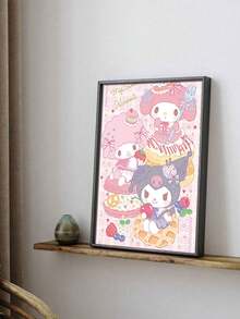 1 件无框 Sanrio 可爱海报家居装饰高品质印刷品，经典装饰艺术风格，可直接悬挂于客厅、卧室、节日派对和室内装饰、电影墙壁艺术、卧室艺术品、精致美学、纹理饰面 - 彩色 - 查看 34