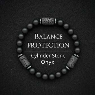 1 件男士手链，适合爸爸、爷爷、继父、奖金爸爸、爸爸、爸爸、男人、儿子、男朋友、兄弟，天然石珠手链，适合男士，父亲节、圣诞节、情人节、感恩节生日礼物，适合男士退休礼物