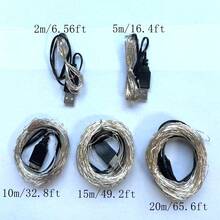 Usb Silver Wire Warm White Led Lights