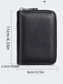 Cartera multifuncional con múltiples ranuras para tarjetas, portador de licencia de conducir para hombres y mujeres con cremallera - Multicolor - Ver 10