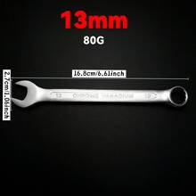 6-21mm 铬钒钢双六角扳手套装，哑光六角和开口式汽车维修工具