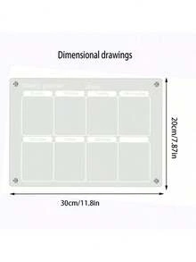 1pc 3D Magnetic Acrylic Dry Erase Board (Comes With 6 Whiteboard Markers) Weekly Planner Calendar Message Writing Board, Erasable Magnetic Refrigerator Sticker, Home Message Notes Display Board Best Gifts Birthday Graduation. - Nhiều màu - Xem 11