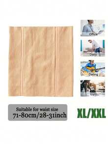 1pc Men'S Waist Trainer - Breathable High-Stretch Fabric, Seamless Design For All-Day Comfort & Light Compression, Slimming Waist Cincher For Casual Attire, Hand Wash Only, Waist Trainer For Men, Sleek Design, Comfortable Fit - Waist Belt - View 15