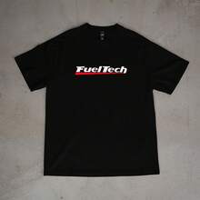 Fueltech Men's T-Shirt Fuel Tech Unisex Gearhead 100% Cotton Shirt - Black - View 2