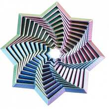 3D Printed Fidget Toy, Fractal Hexagon Spiral Design, Sensory Stress Relief Toy, Colorful , Great Gift For Holidays, Christmas, Birthdays (Light Purple) - Multicolor - View 13