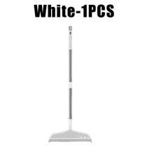 Magic Broom Removable Head - 180° Double Sided Silicone Brush For Easy Removal Of Hair And Dust, Suitable For Bathroom, Kitchen, Living Room - Suitable For Hard Floors And Carpets, Plastic Handle For Easy Storage - trắng - Xem 8