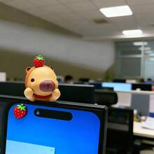 1/6 - 12 Pieces. Cute Kapibara Decorative Items, With Multi-Functional Design, Suitable For Mobile Phones, Computers, In-Car Displays, Etc. The Styles Are Random. - 1/3 chiếc - Xem 2