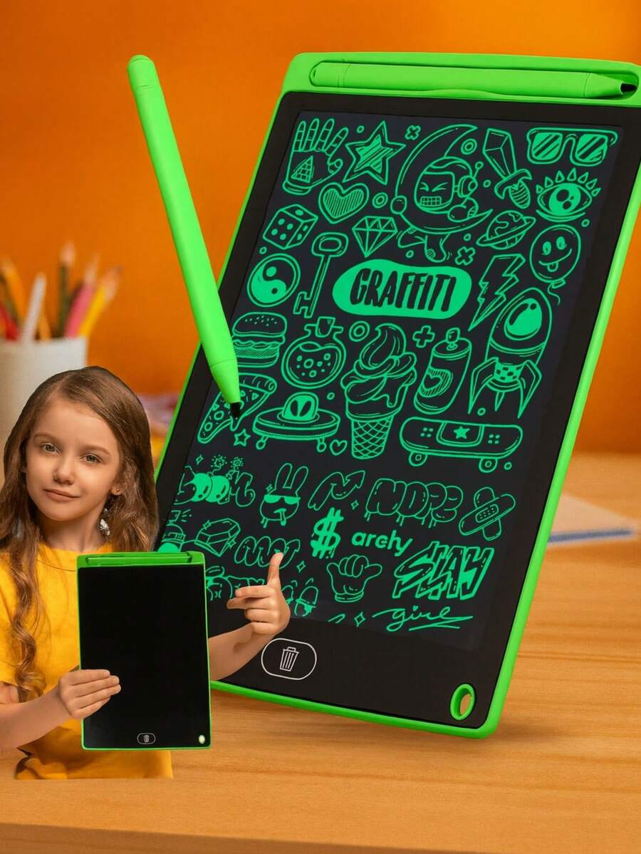 Pizarrón Mágico 8.5″ Pulgadas LCD Borrable - Verde - Ver 1