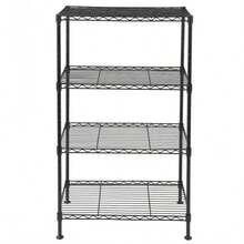 4-Tier Heavy-Duty Industrial Welded Wire Shelving Unit For Garage, Kitchen, And Warehouse Storage - Adjustable Shelves For Maximum Organization, Steel Construction, Perfect For Home And Business Use, Ideal For Seasonal Storage Solutions And Efficient Space Management, Enhance Your Storage Experience With Versatile And Sturdy Design, Perfect For Holiday Preparation And Everyday Needs.