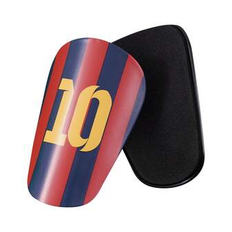 1 对 Mini Master #10 号足球护腿板，成人夹式腿部保护器 - 厚迷你足球护腿板 - 适合所有季节