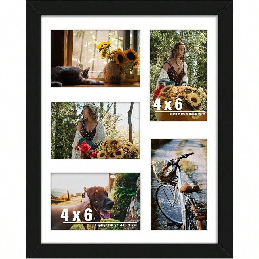 18x26 Collage Picture Frames Display Sixteen 4x6 Picture Collage Wall ...