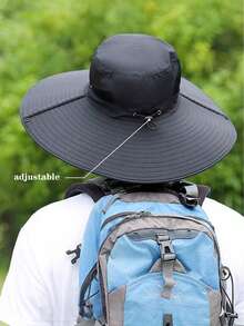 Summer Wide Brim Sun Hat, Outdoor Cycling Sports Fishing Hiking Bucket Hat, Sun Protection - Multicolor - View 6