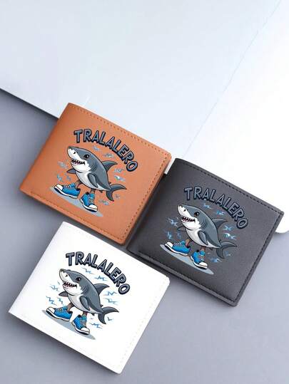 This Shan Hai Jing/Funny Shark Sports Shoes Folding Wallet Is Fashionable And Cute, Full Of Cartoon Style. This Backpack Is Very Suitable For Daily Use, Including , Traveling, Shopping And Other Daily Activities. It Is Suitable For Boys, Girls And Teenagers. It Is An Ideal Gift For Family And Friends, And Also Suitable As A Holiday Gift.