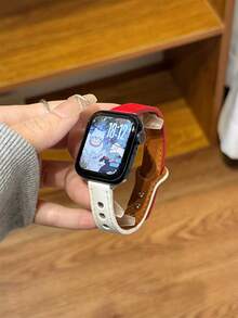 1pc Fashionable Women's Watch Band, Soft Comfortable Brown Leather Strap, Ultra-Thin Slim Design, Compatible With Watch Series 3/2/1 SE S10/S9/S8/S7/S6/S5/S4/S3/S2/S1, 38mm 40mm 42mm 44mm 45mm 46mm 49mm Watch Accessories